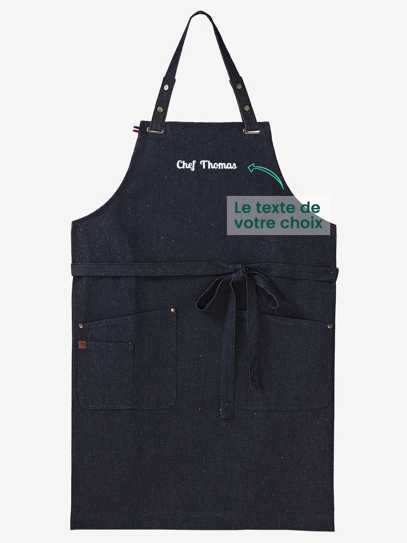 broderie tablier carioca denim