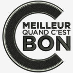 logo brodé c'est meilleur quand c'est bon