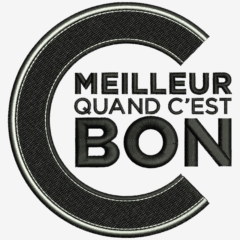 logo brodé c'est meilleur quand c'est bon