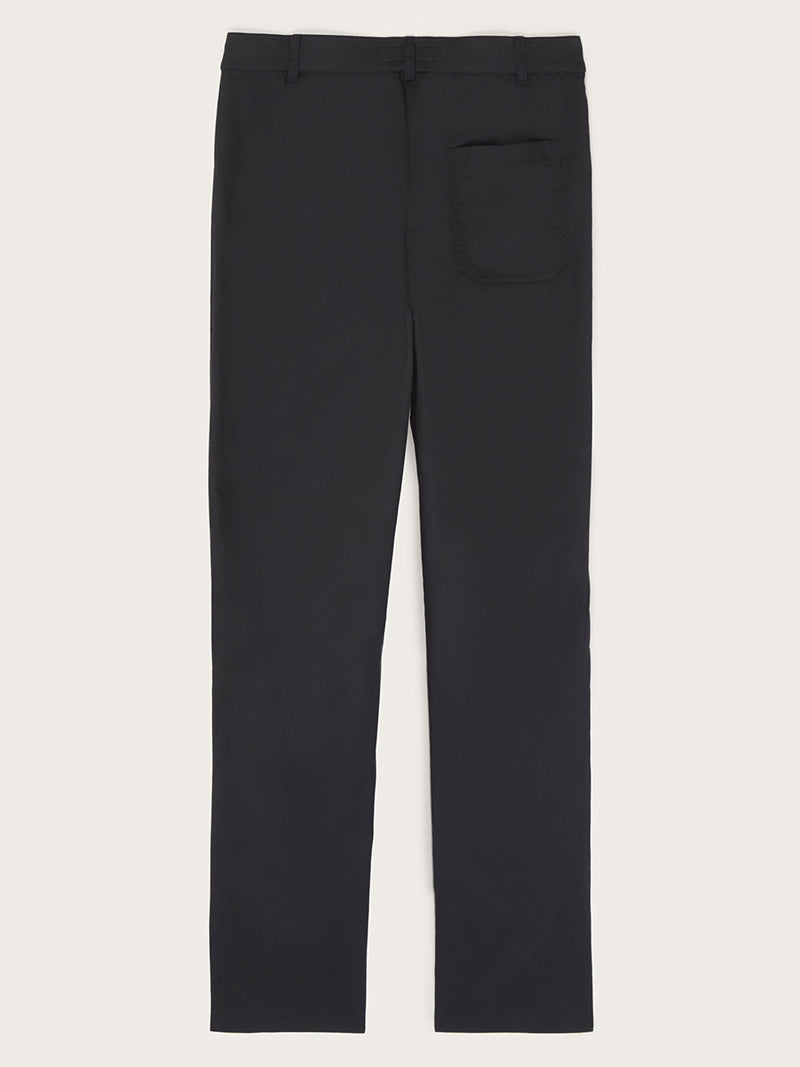pantalon noir woody à plat vue de dos