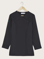 veste noire Enora piquée à plat