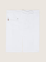 tablier flamenco blanc à plat