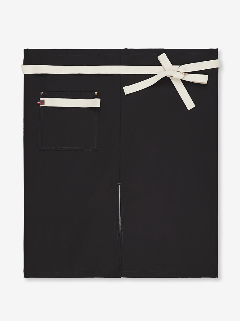 tablier flamenco noir à plat