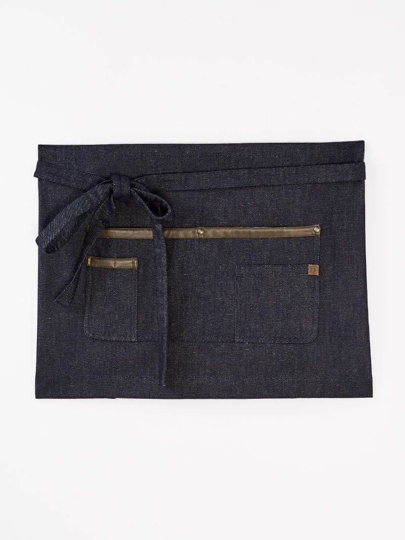 tablier court java denim