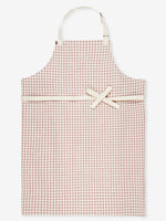 tablier pavane à carreaux rouges