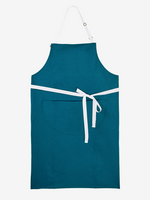 tablier pavane bleu canard