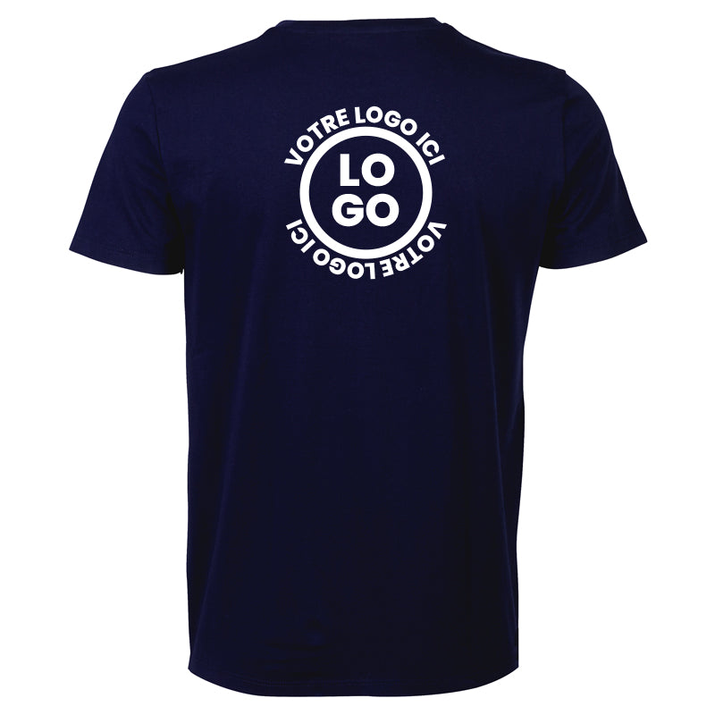 logo imprimé dans le dos