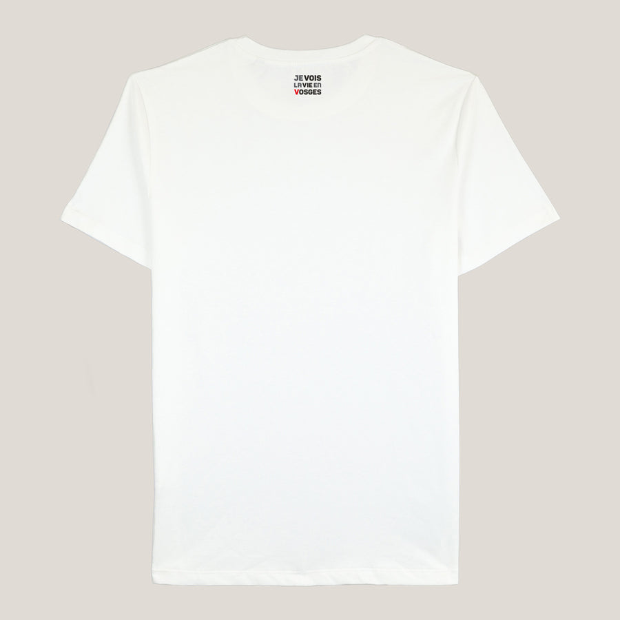dos du t-shirt blanc Je Vois la Vie en Vosges