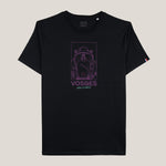 t-shirt noir dans la foulée