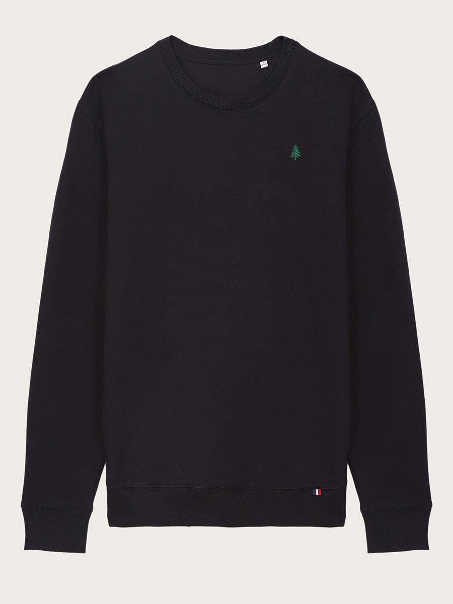 sweat-shirt noir Alix vu de face