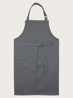 tablier Bamba gris piqué à plat