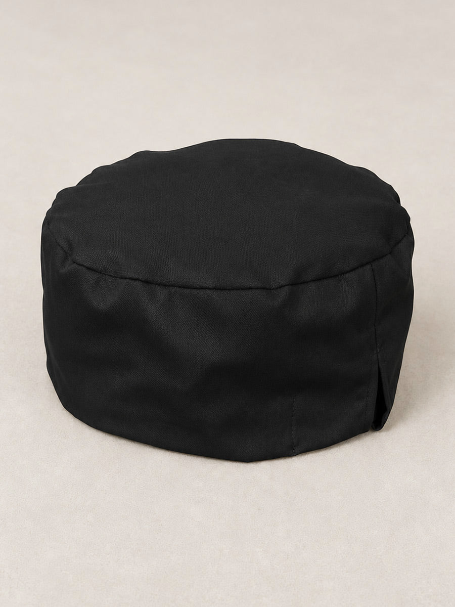 calot de cuisine noir