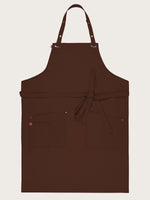 tablier Carioca chocolat piqué à plat