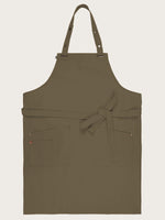 tablier Carioca kaki piqué à plat