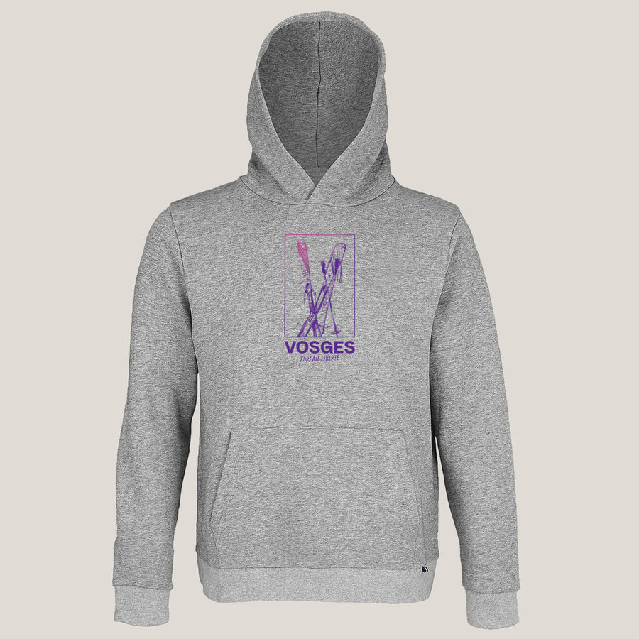 hoodie gris chiné forfait liberté
