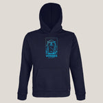 hoodie bleu marine dans la foulée