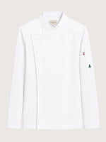 veste Joker homme blanche piquée à plat