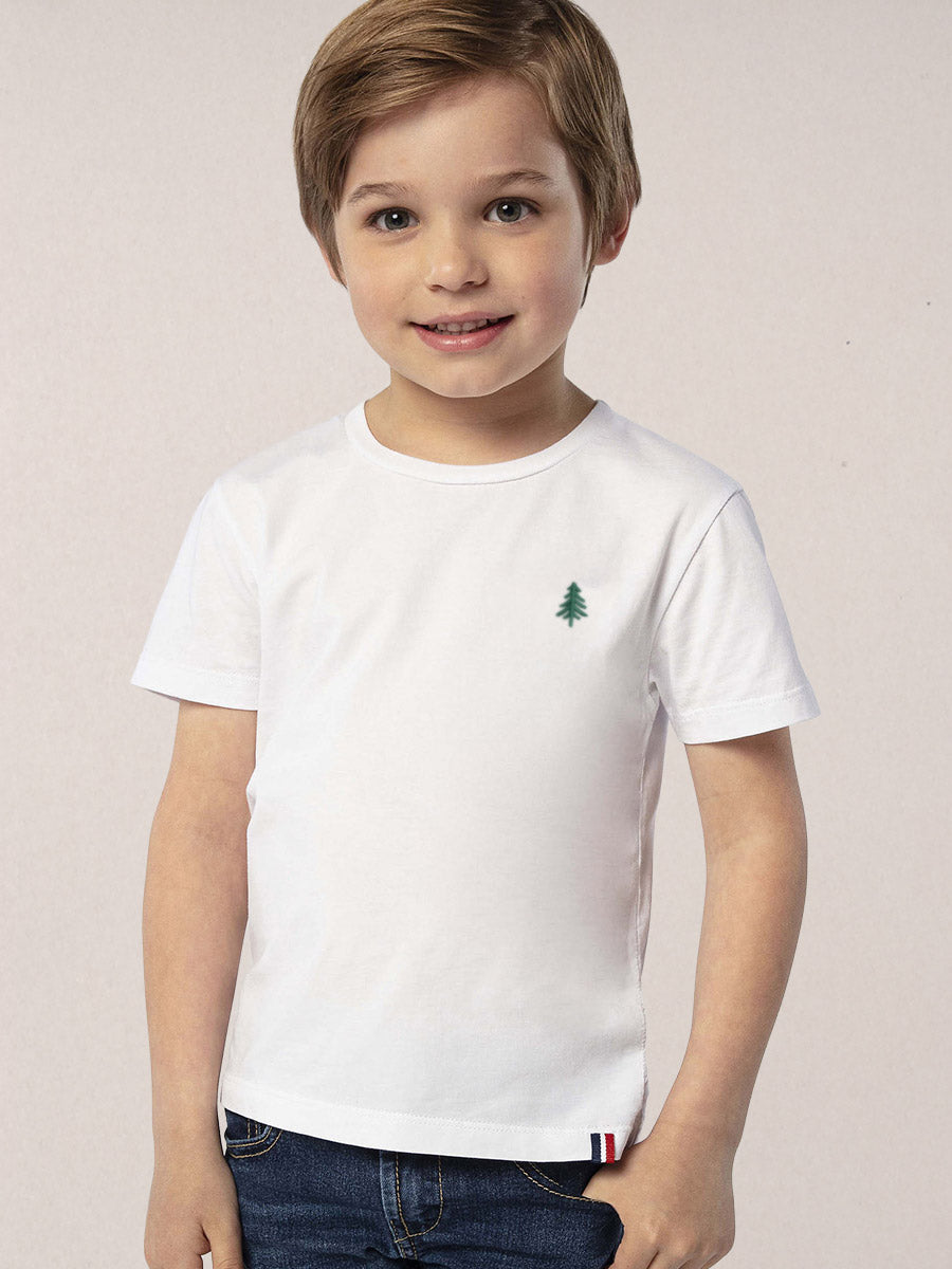 t-shirt enfant lou blanc porté
