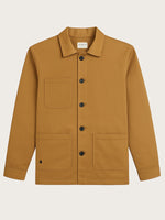 veste de travail Mahaut caramel piquée à plat