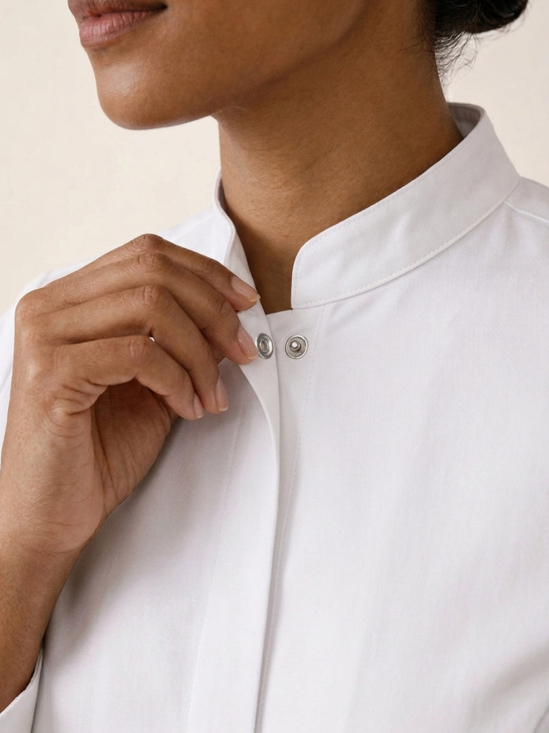 focus col veste blanche Newlook femme