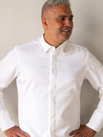 détail du col de la veste Prestance