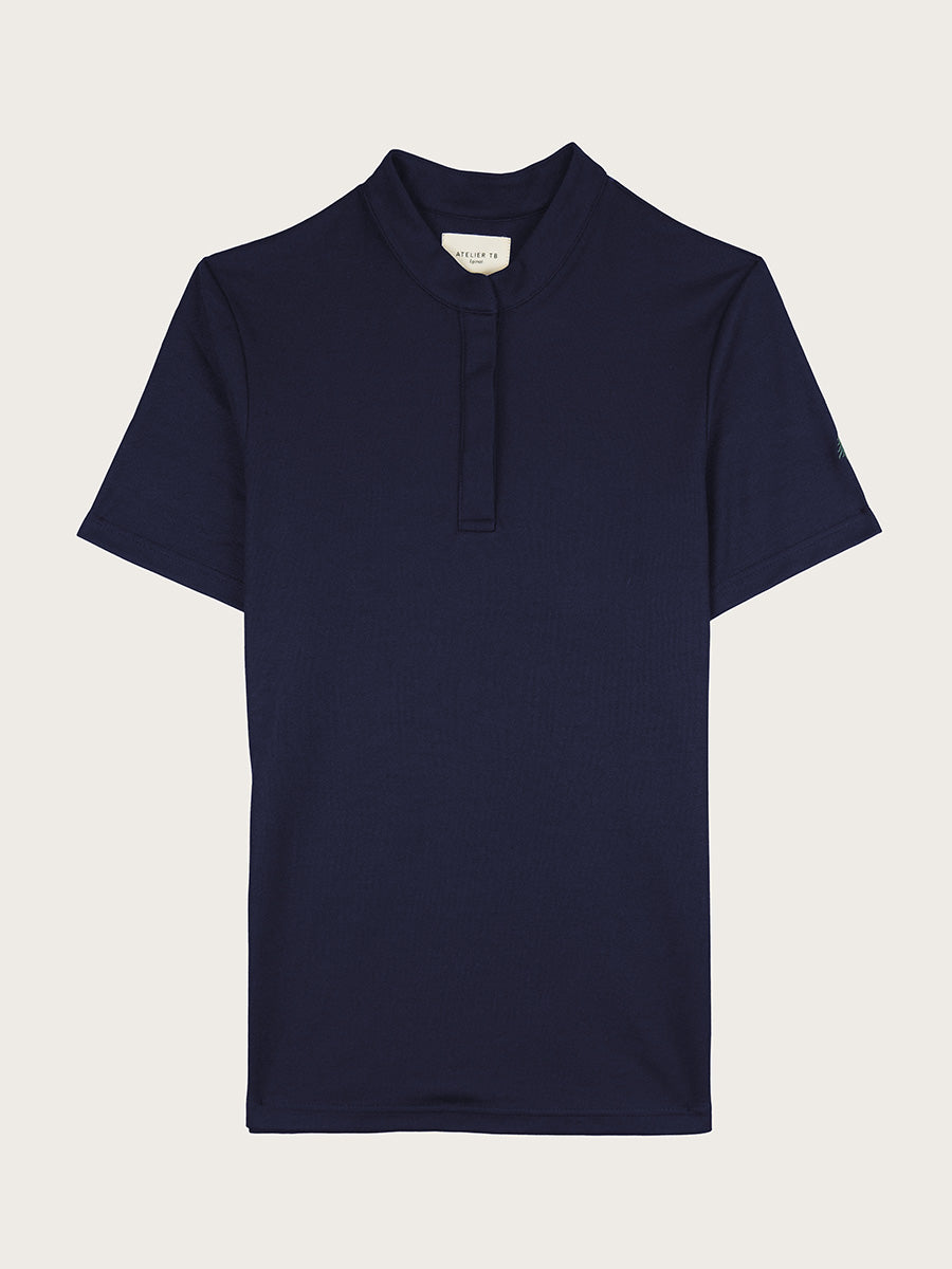 polo Simba femme bleu marine piqué à plat