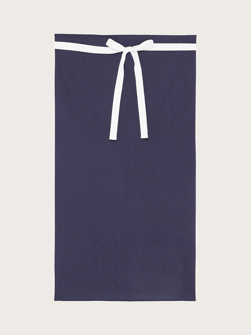 tablier court swing navy piqué à plat