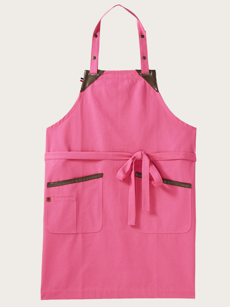 tablier tango rose piqué à plat