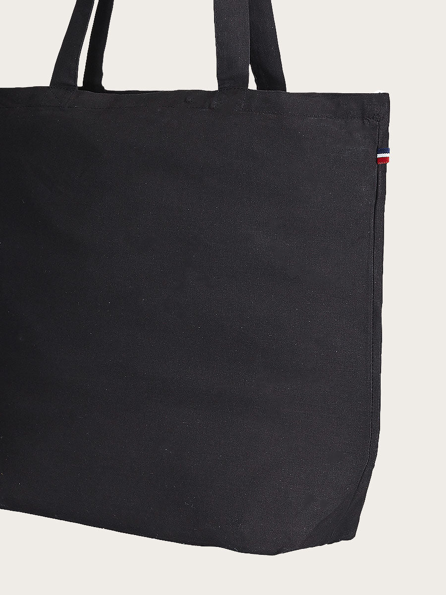 sac Tristan noir vue de 3/4