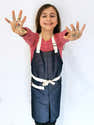 Tablier De Peinture Enfant Manches Longues - Imperméable, Avec Poche Et Capuche, Taille 120-140 Cm - 9