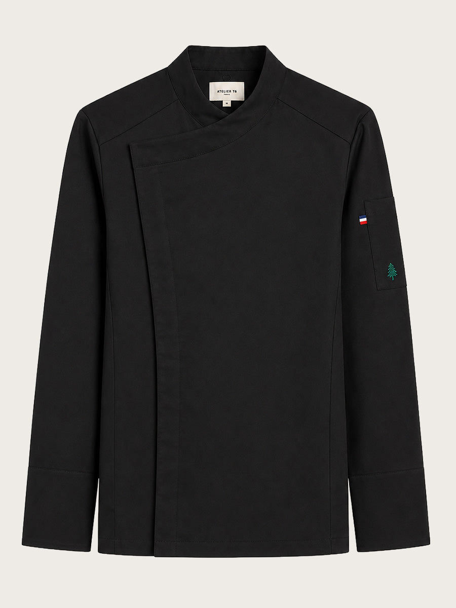 veste noire joker piquée à plat