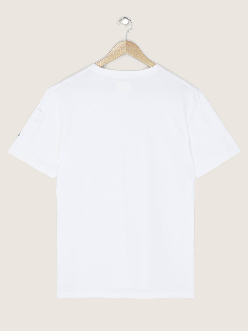 t-shirt Nemo blanc à plat vue de dos