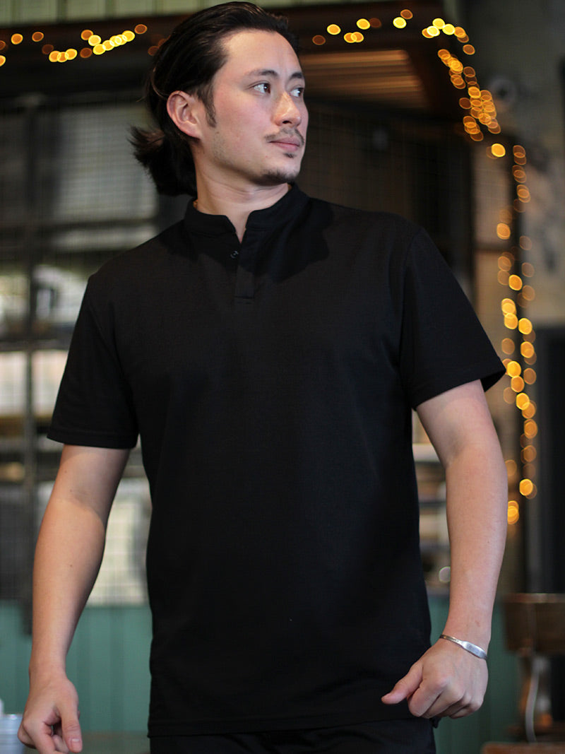 polo noir simba porté