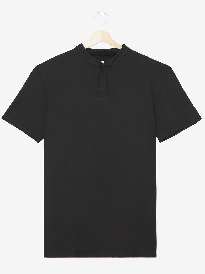 polo noir simba à plat